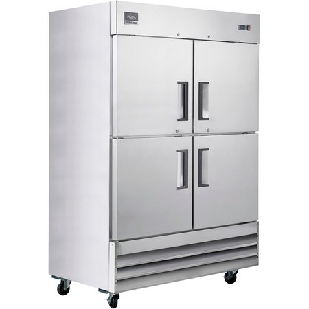 NEXEL Reach In Split Door Refrigerator, 4 Solid Doors, 47 Cu. Ft. CFD-2RR-SD-HC